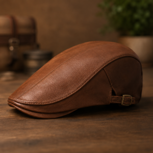 Leather Flat Cap DXF Template